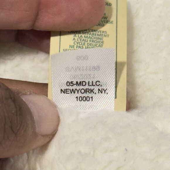 7 For All Mankind Bomber Jacket With Sherpa Lining 18 Months Snap Buttons Blue - Picture 11 of 13